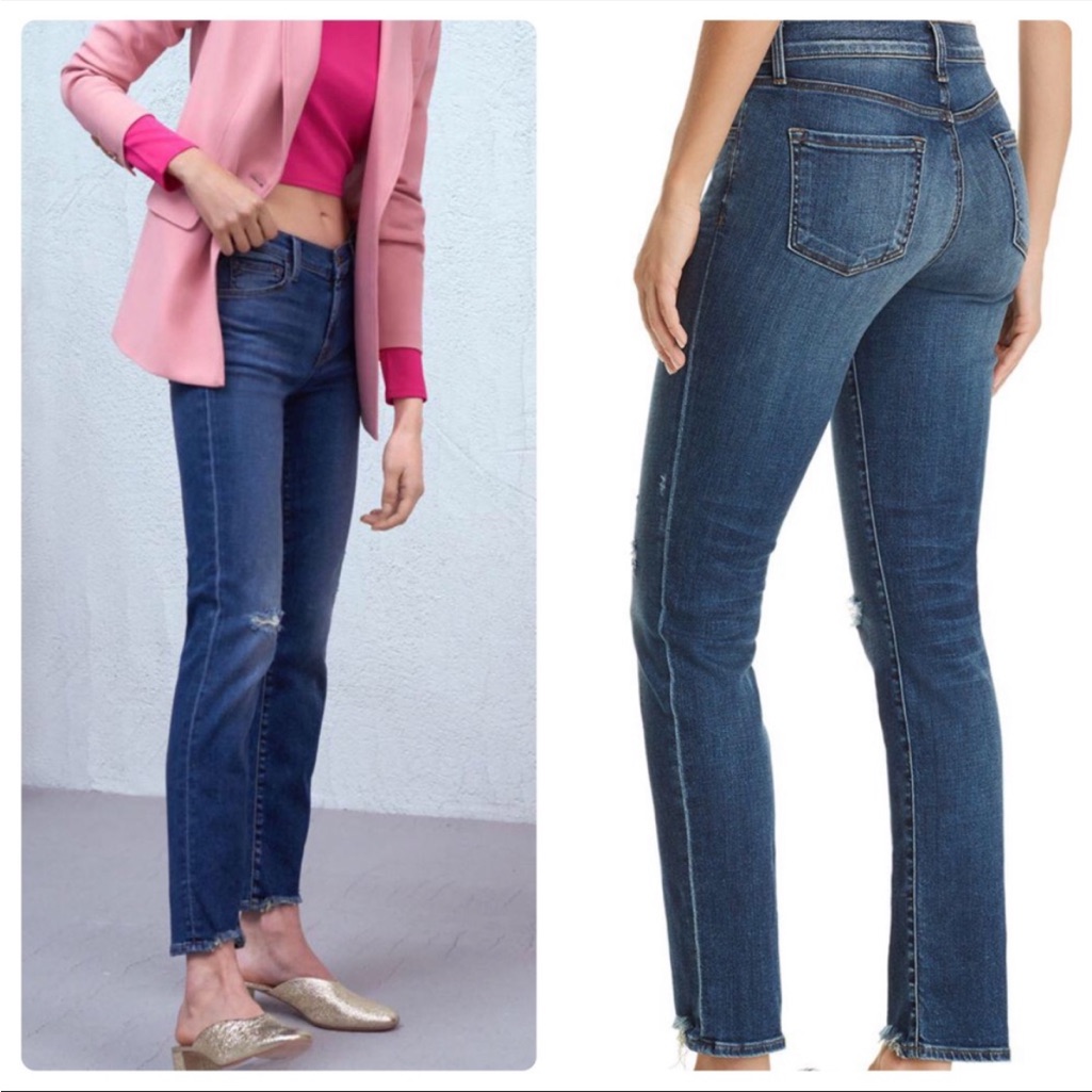 J Brand Maude Persuade Frayed Skinny Jeans.Sz 28